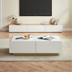 [BUNDLE] Living Room Bundle - Mila Leathaire Sofa + Hannah Set